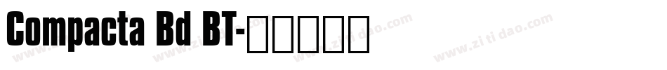 Compacta Bd BT字体转换
